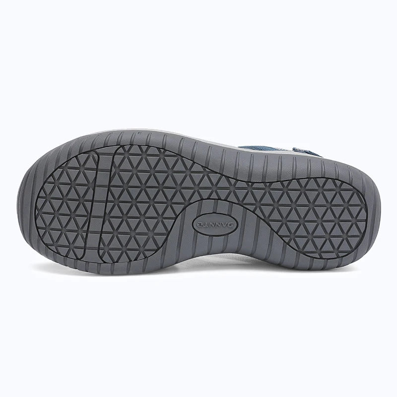 Dannto women's trailport N3 sandal blue shown from the bottom