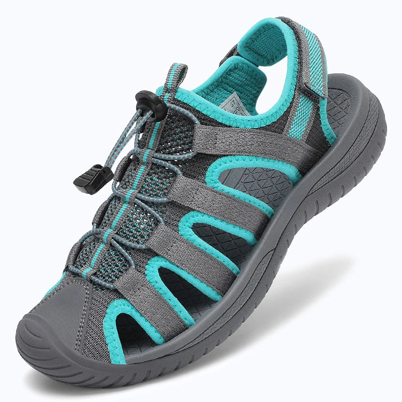 Dannto Trailport N3 - Women's Hiking Sandals green shown from a three-quarter view