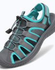 Dannto Trailport N3 - Women's Hiking Sandals green shown from a three-quarter view