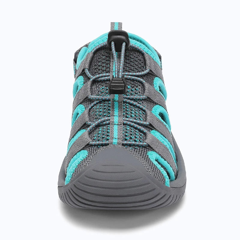 Dannto women's trailport N3 sandal green shown from the front