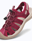 Dannto Trailport N3 - Women's Hiking Sandals red shown from a three-quarter view