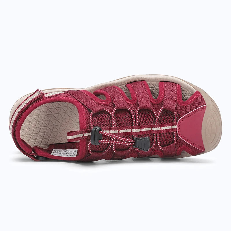 Dannto Trailport N3 - Women's Hiking Sandals red shown from the top