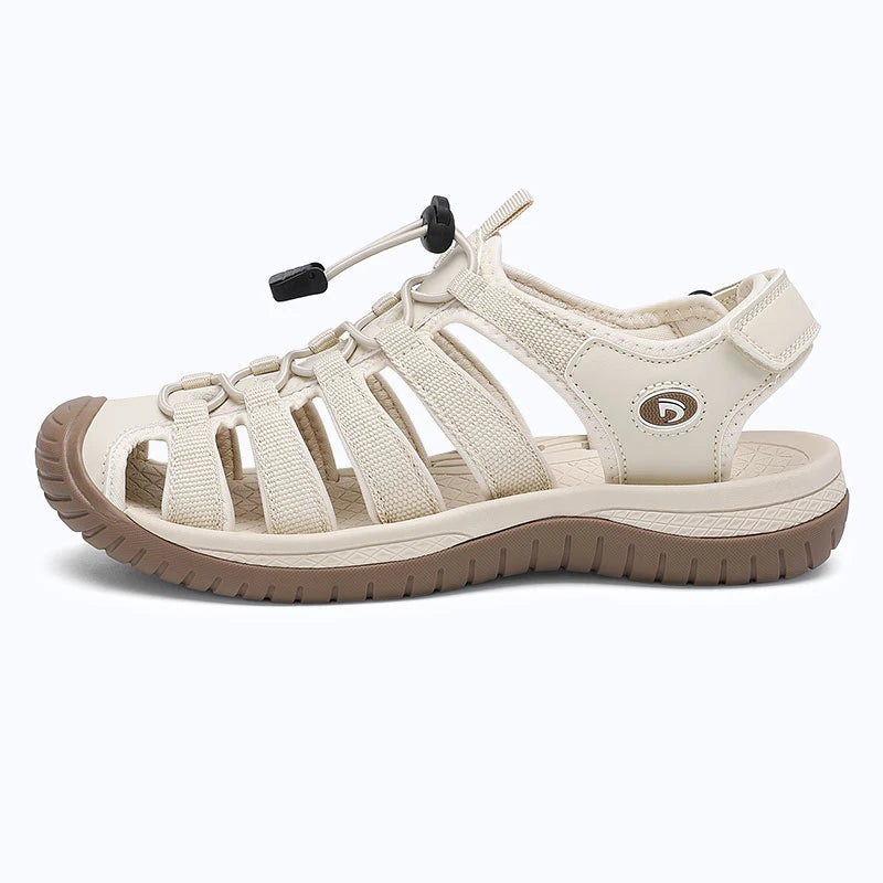 Dannto Trailport H3 - Women's Hiking Sandals beige shown from the side