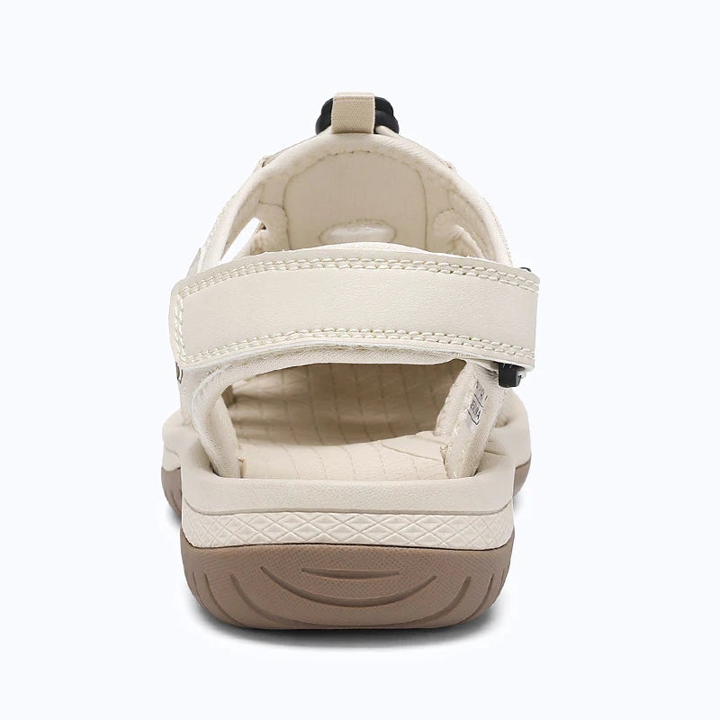 Dannto Trailport H3 - Women's Hiking Sandals beige shown from the back