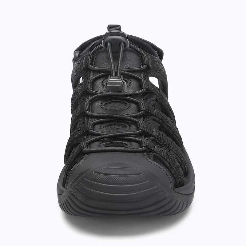 Dannto Trailport H3 - Women's Hiking Sandals black shown from the front