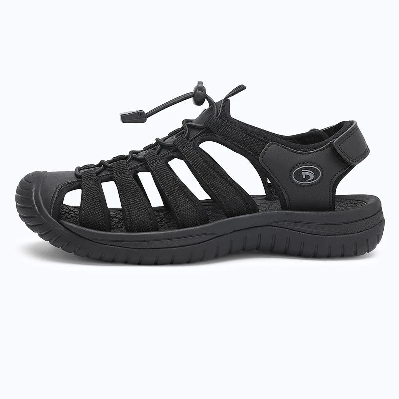 Dannto Trailport H3 - Women's Hiking Sandals black shown from the side