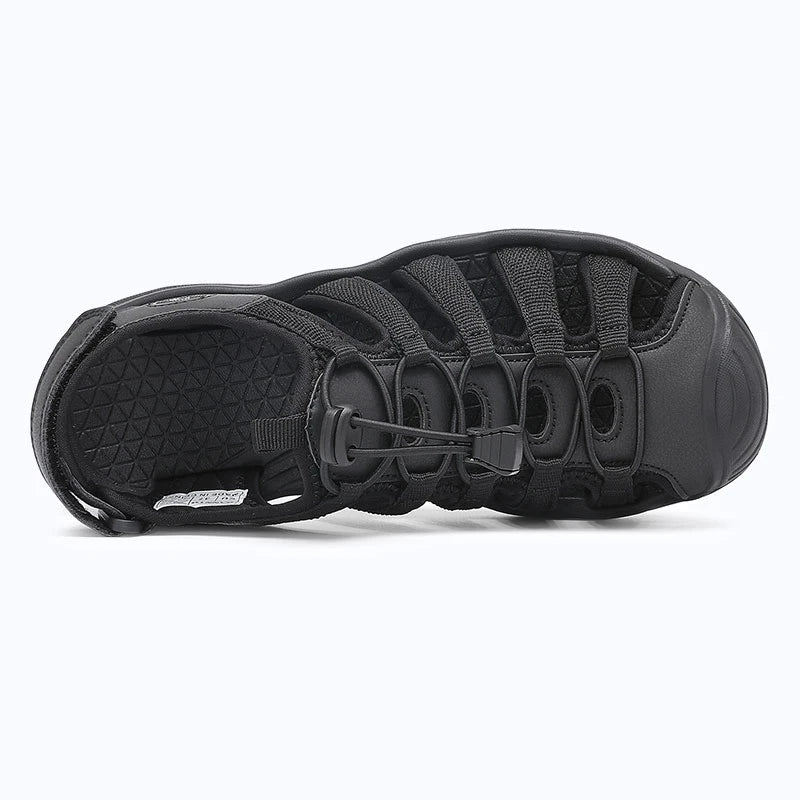 Dannto Trailport H3 - Women's Hiking Sandals black shown from the top
