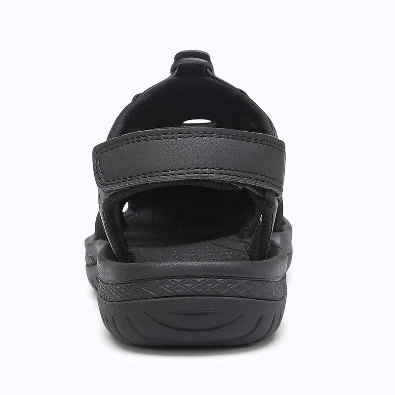 Dannto Trailport H3 - Women's Hiking Sandals black shown from the back