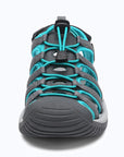Dannto Trailport H3 - Women's Hiking Sandals gray green shown from the front