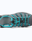 Dannto Trailport H3 - Women's Hiking Sandals gray green shown from the top