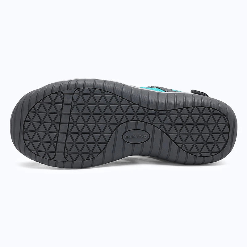 Dannto Trailport H3 - Women's Hiking Sandals gray green shown from the bottom