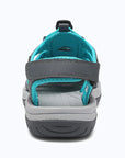 Dannto Trailport H3 - Women's Hiking Sandals gray green shown from the back