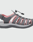 Dannto Trailport H3 - Women's Hiking Sandals gray pink shown from the side
