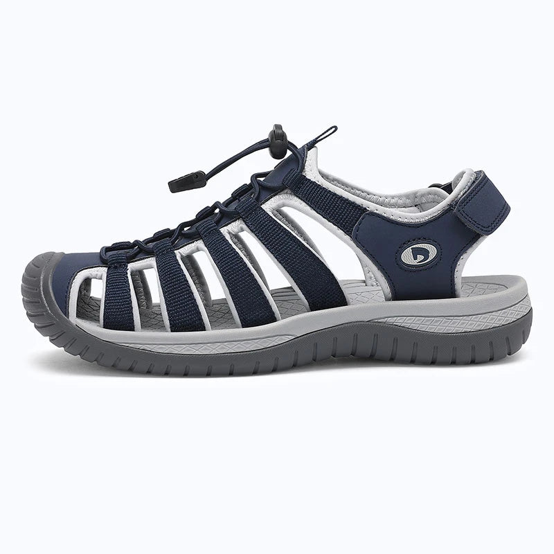 Dannto Trailport H3 - Women's Hiking Sandals navy blue shown from the side