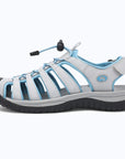 Dannto Trailport H3 - Women's Hiking Sandals white blue shown from the side