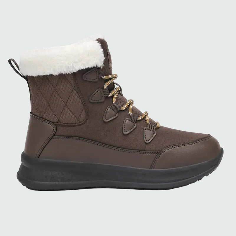 Dannto women‘s coffee winter snow Boots shown from the side