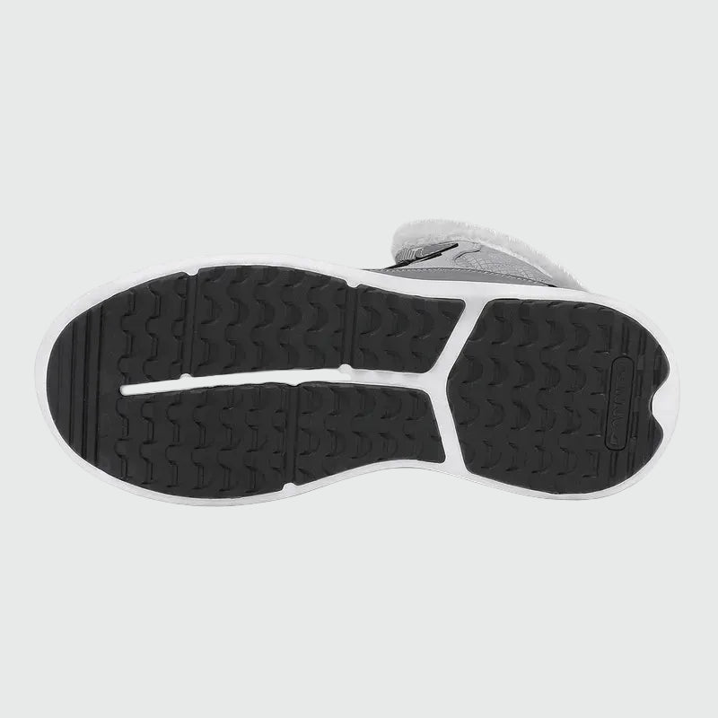 Dannto women‘s light gray winter snow Boots shown from the botton