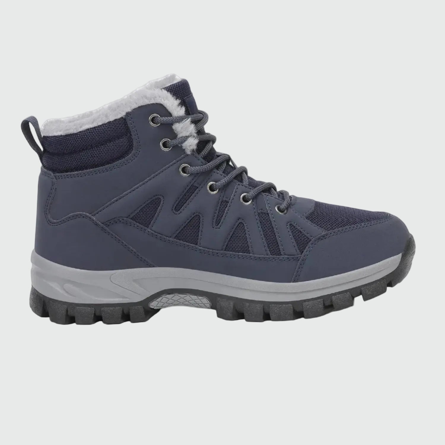 Dannto men‘s blue winter snow Boots shown from the side