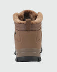 Dannto men‘s  brown winter snow Boots shown from the back