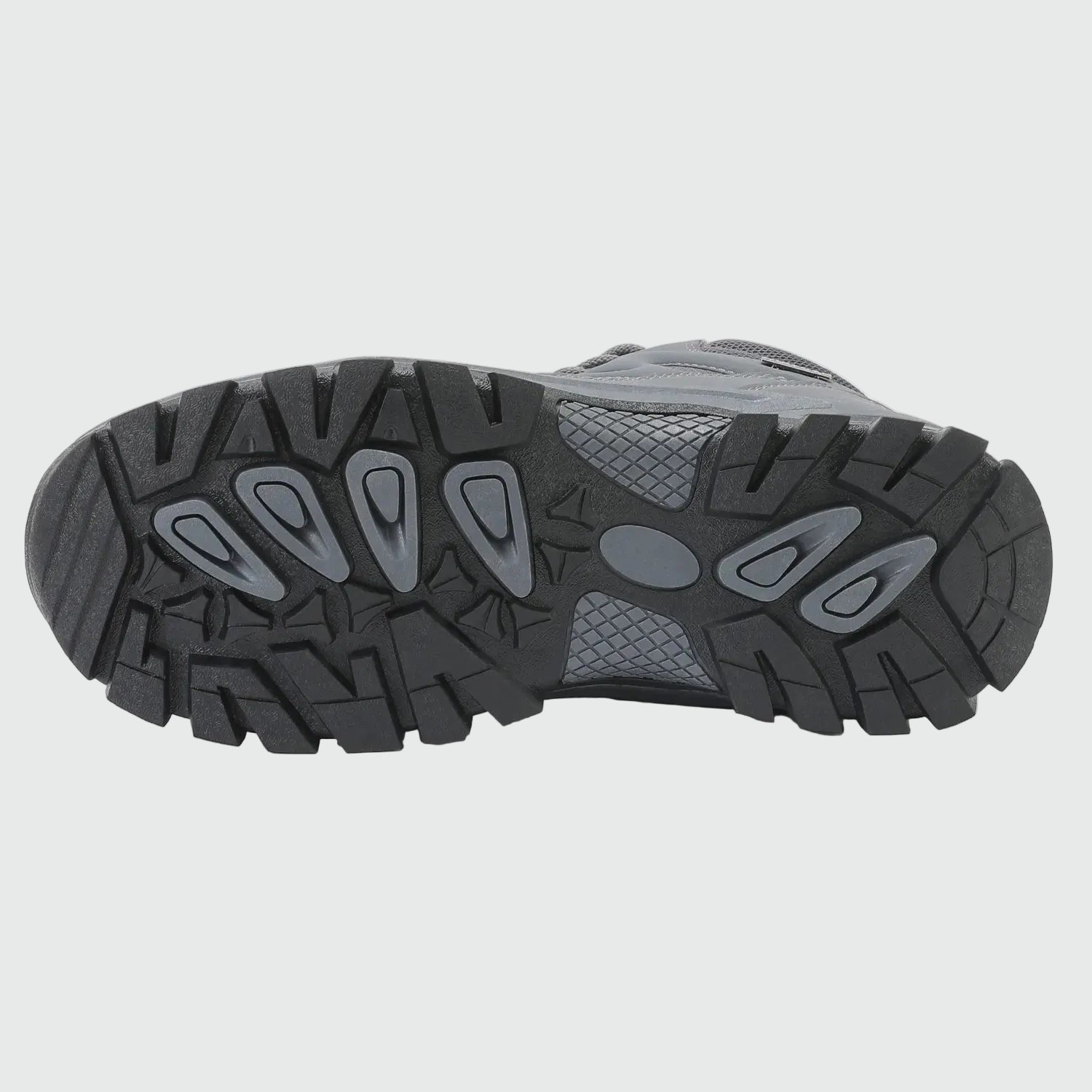 Dannto men‘s gray winter snow Boots shown from the botton