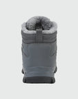 Dannto men‘s  gray winter snow Boots shown from the back