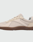 Wide Toe Box Barefoot Shoes Khaki shown from the side