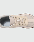 Wide Toe Box Barefoot Shoes Khaki shown from the top