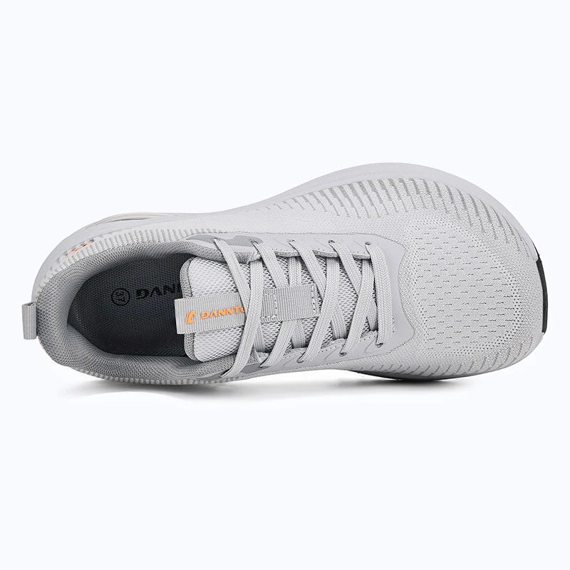 Dannto Pathport A7 - Women's Wide Toe Air Cushion Sneakers light gray shown from a top view
