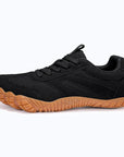 Dannto black2 - 3E Width Wide Toe Box Barefoot Walking Shoes shown from the side