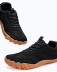 Dannto black2 - 3E Width Wide Toe Box Barefoot Walking Shoes shown from multiple angles