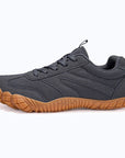 Dannto gray - 3E Width Wide Toe Box Barefoot Walking Shoes shown from the side