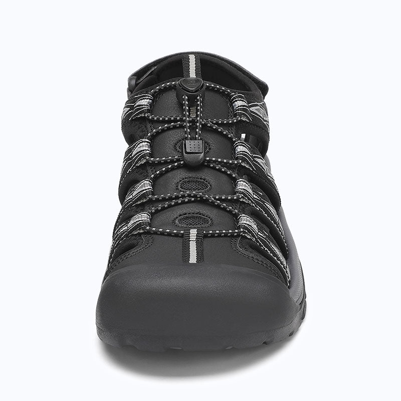 Dannto Trekport N2 - Men's Hiking Sandals black white shown from the front