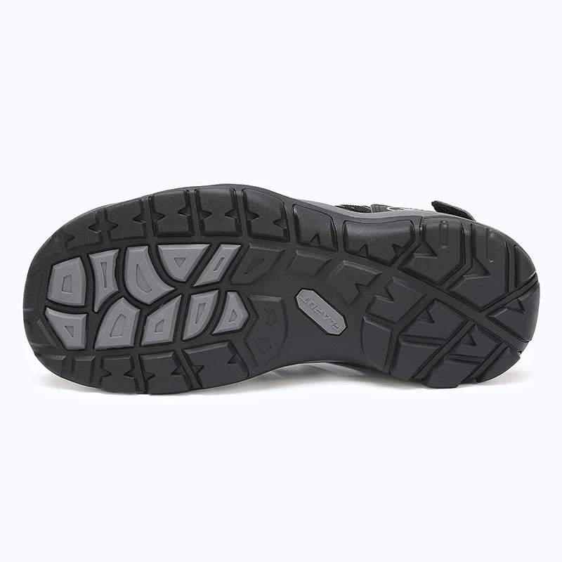 Dannto Trekport N2 - Men's Hiking Sandals black white shown from the bottom