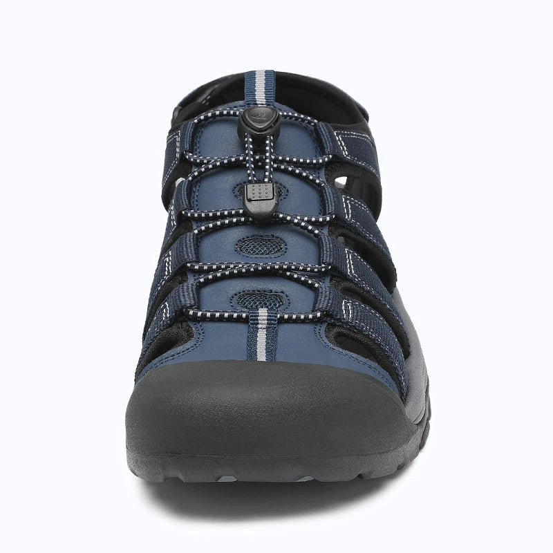 Dannto Trekport N2 - Men's Hiking Sandals blue shown from the front