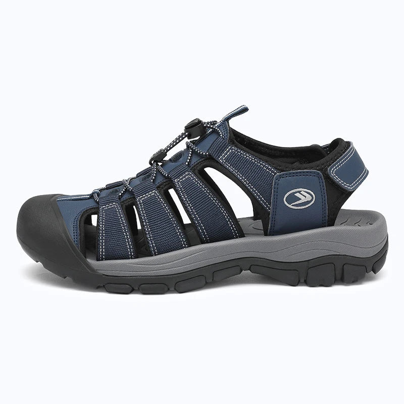 Dannto Trekport N2 - Men's Hiking Sandals  blue shown from the side