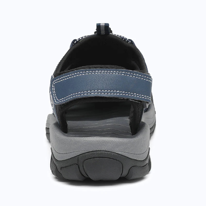 Dannto Trekport N2 - Men's Hiking Sandals blue shown from the back