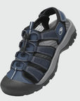 Dannto Trekport N2 - Men's Hiking Sandals blue shown from a three-quarter view