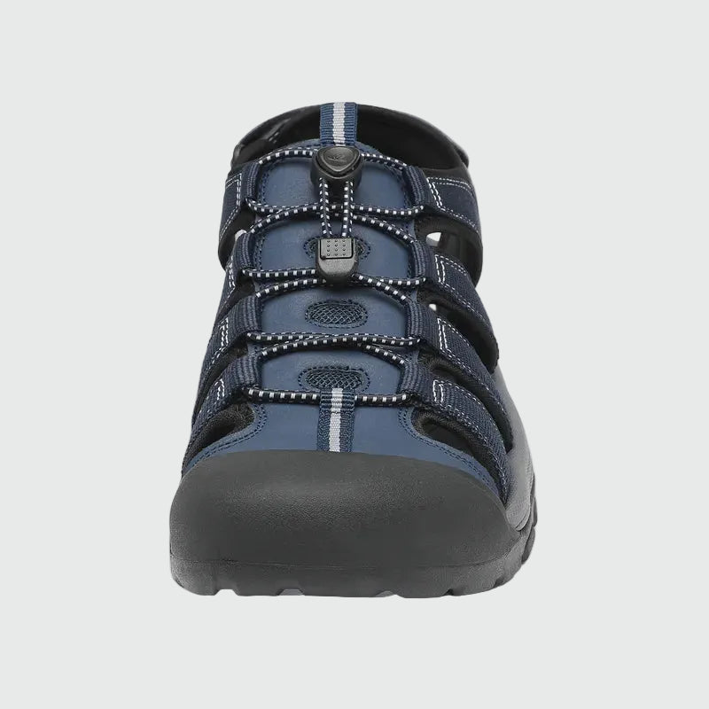 Dannto Trekport N2 - Men's Hiking Sandals blue shown from the front