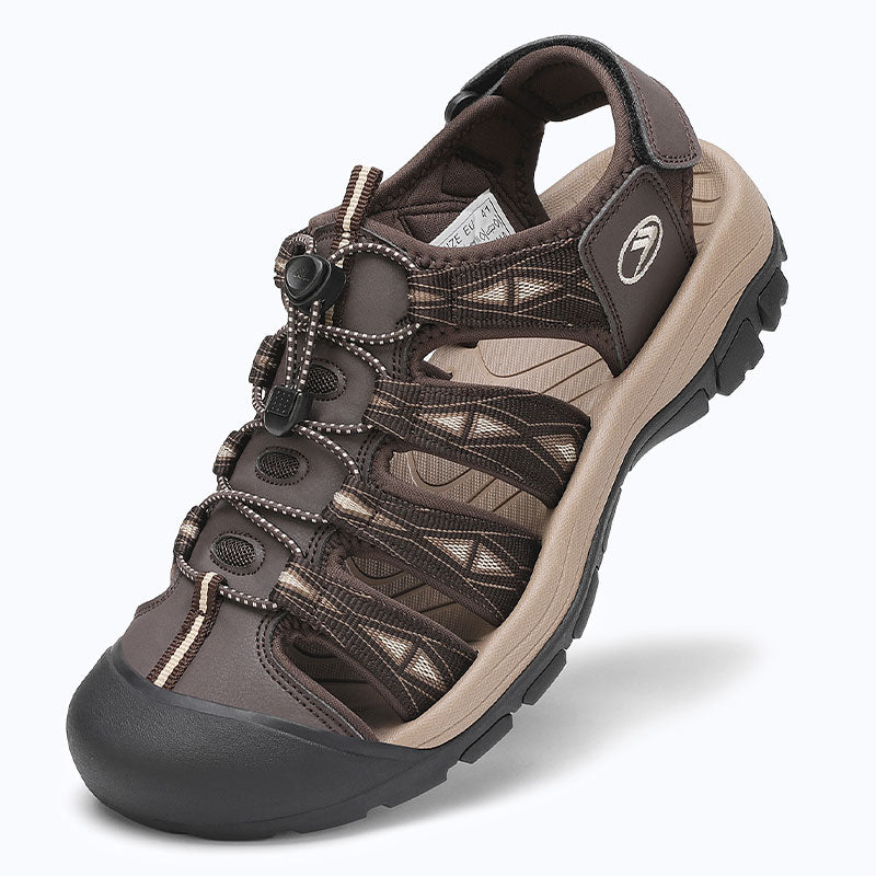 Dannto Trekport N2 - Men's Hiking Sandals coffee beige shown from a three-quarter view