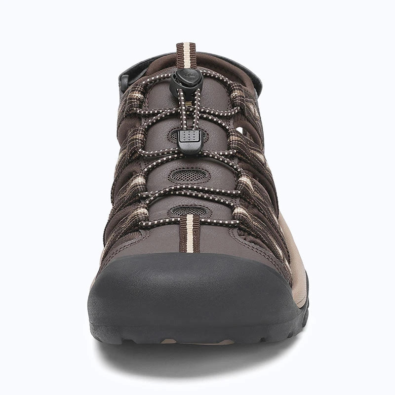 Dannto Trekport N2 - Men's Hiking Sandals coffee beige shown from the front