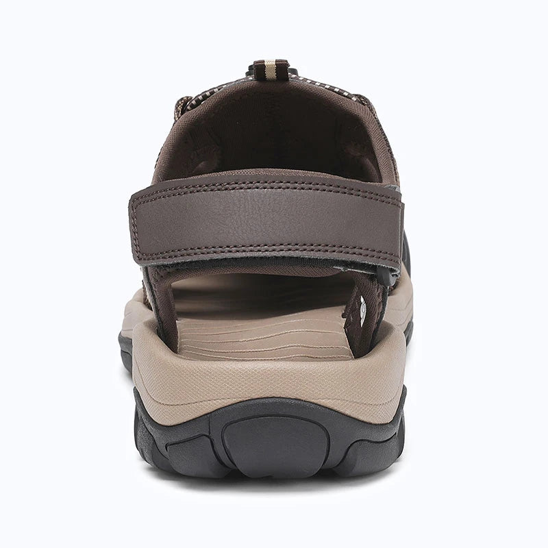 Dannto Trekport N2 - Men's Hiking Sandals coffee beige shown from the back