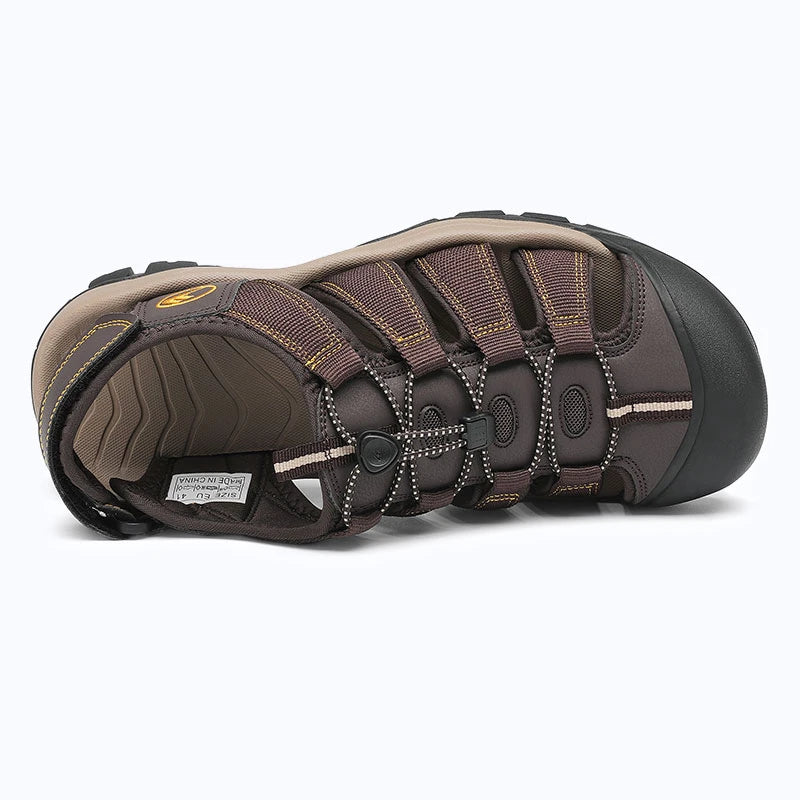 Dannto Trekport N2 - Men's Hiking Sandals dark brown shown from the top