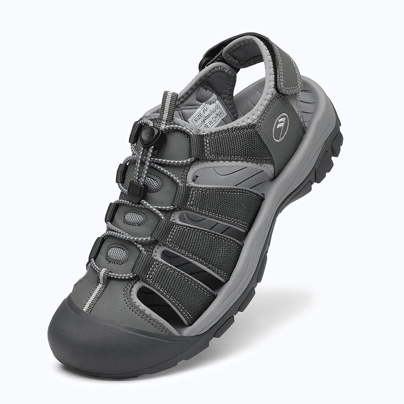 Dannto Trekport N2 - Men's Hiking Sandals gray shown from a three-quarter view
