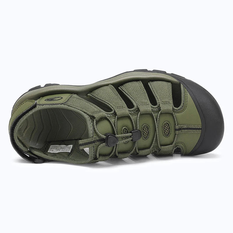 Dannto Trekport N2 - Men's Hiking Sandals green shown from the side