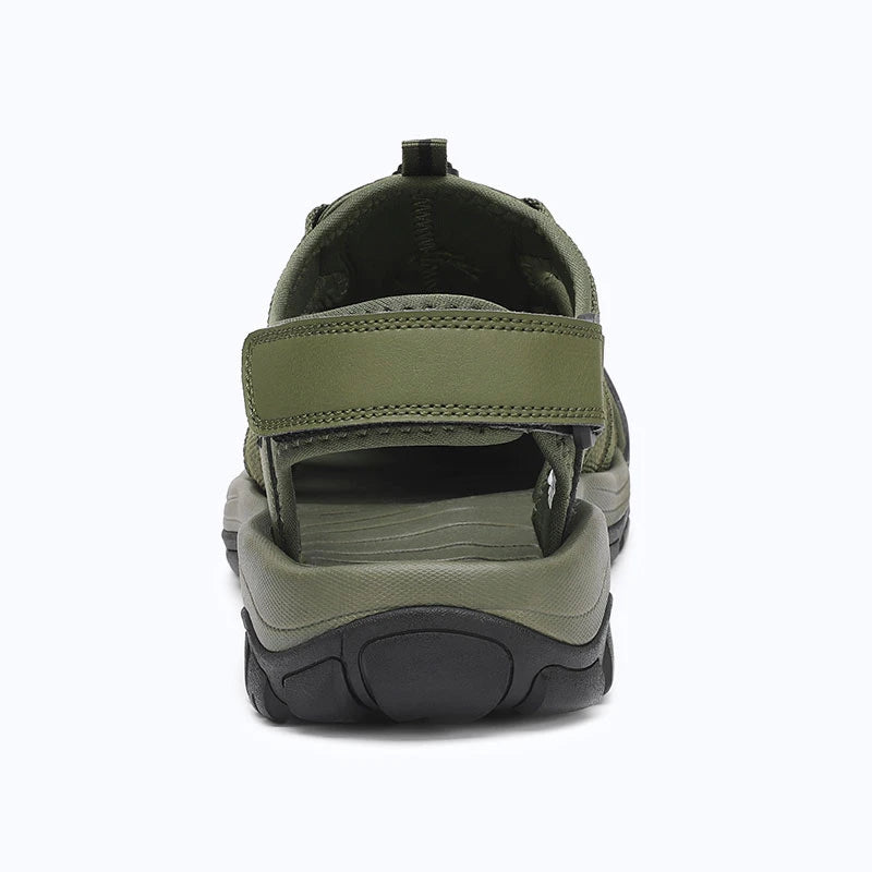 Dannto Trekport N2 - Men's Hiking Sandals green shown from the back