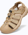 Dannto Trekport N2 - Men's Hiking Sandals khaki shown from a three-quarter view