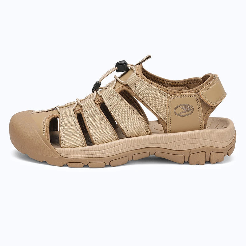 Dannto Trekport N2 - Men's Hiking Sandals  khaki shown from the side