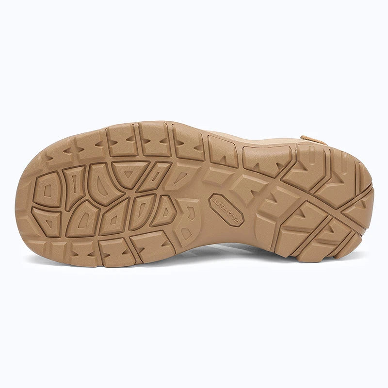 Dannto Trekport N2 - Men's Hiking Sandals khaki shown from the bottom