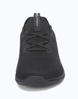 Dannto black zero drop barefoot sneakers shown from the front