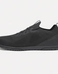 Dannto black zero drop barefoot sneakers shown from the side